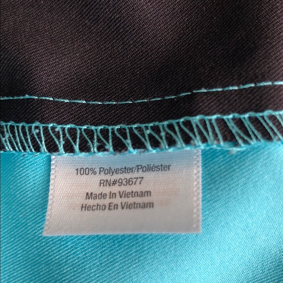 Women's Aqua and Black Track Suit - Picture 6 of 6